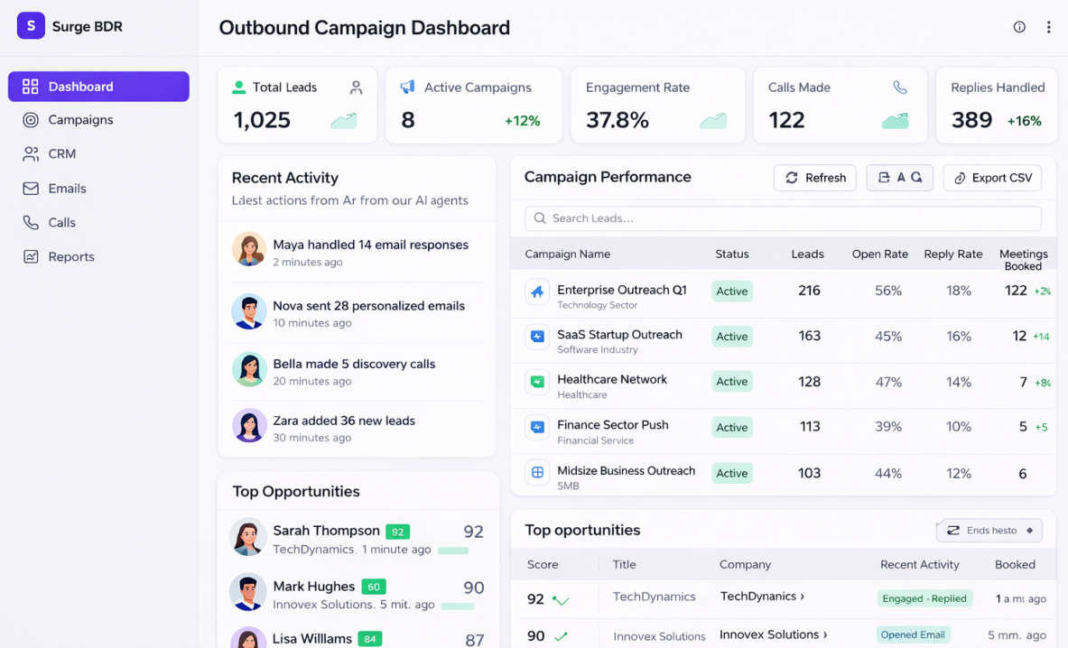 Outbound Campaign Dashboard